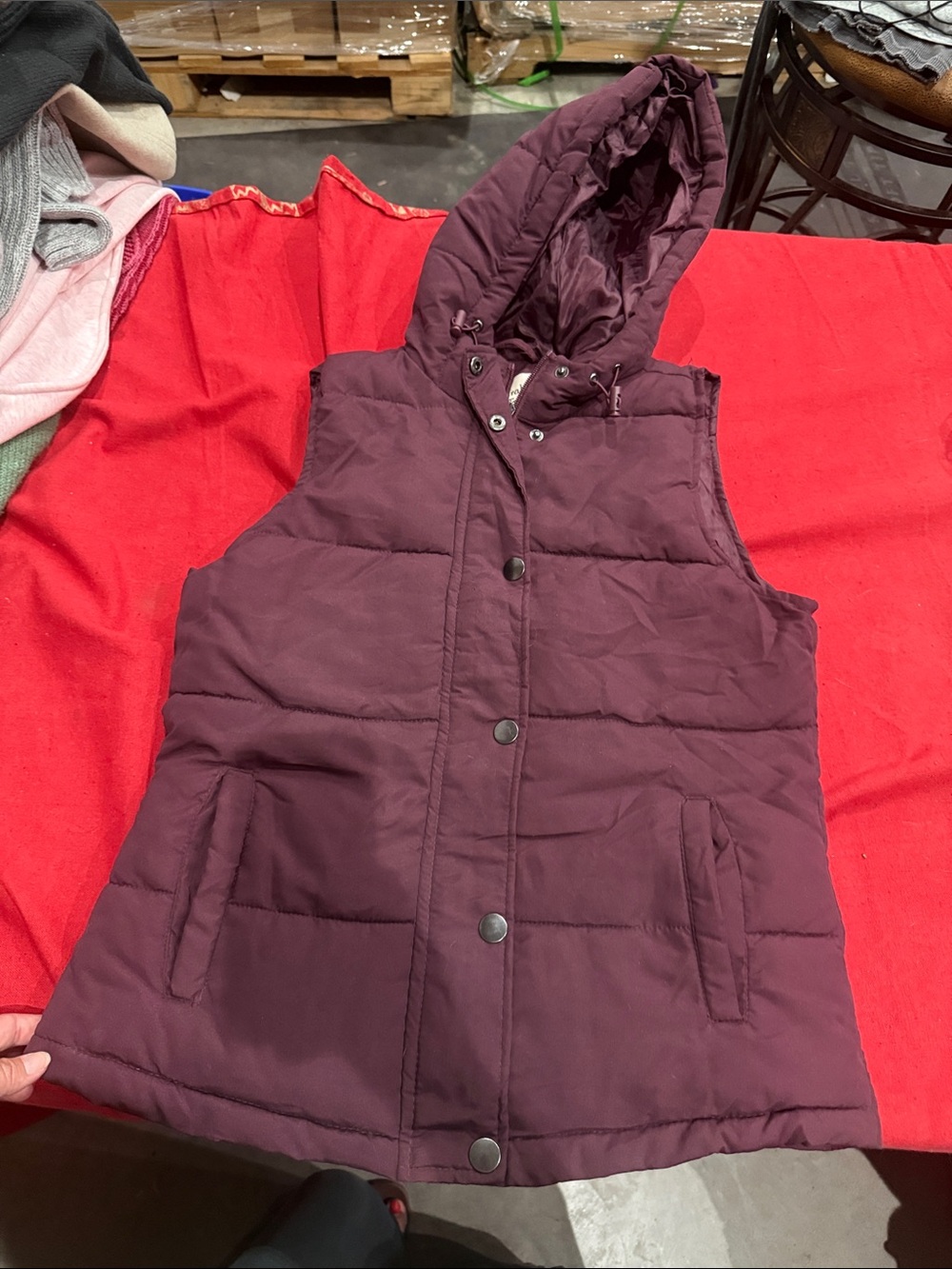Maralyn & Me Burgundy Jacket